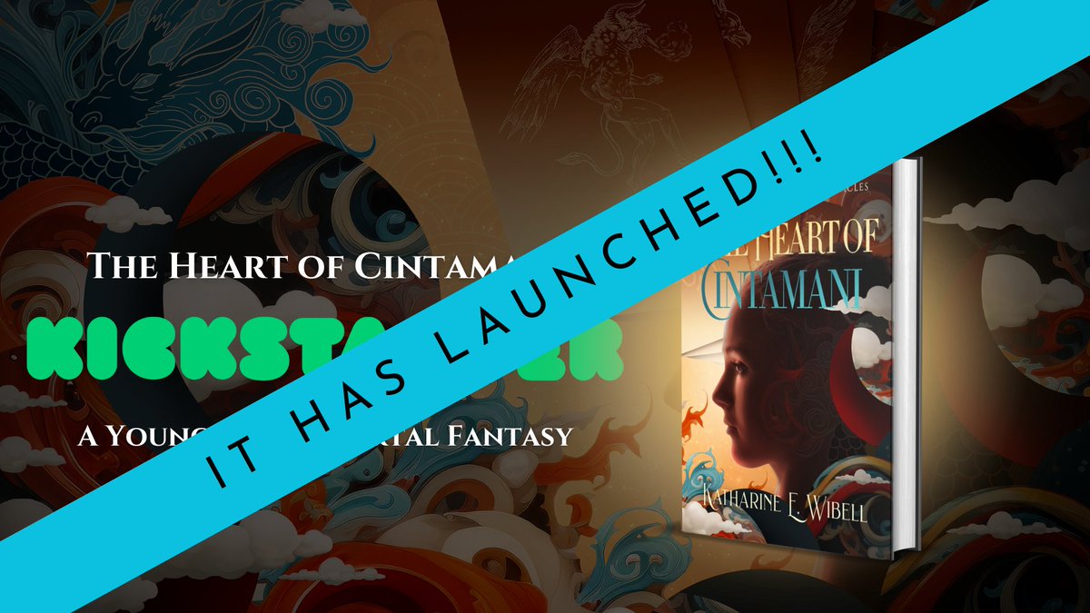 The Heart of Cintamani’s Kickstarter Has Just Launched!
 Hip Hip Hooray!
kickstarter.com/projects/katha…

#KatharineEWibell #kickstarter #bookkickstarter #kickstarterlaunch #youngadultbook #epicfantasybook #fantasyreader #noblebright #cleanfantasy #TheHeartOfCintamani #TheDjedChronicles