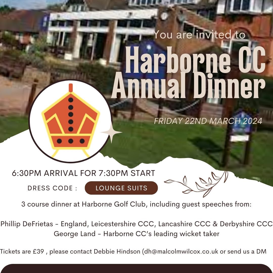 🚨 FINAL CALL!! 🚨 

If you’re planning on coming to the annual dinner on Friday evening, we need to be made aware as soon as possible please, either by contacting Debbie on email or DM.