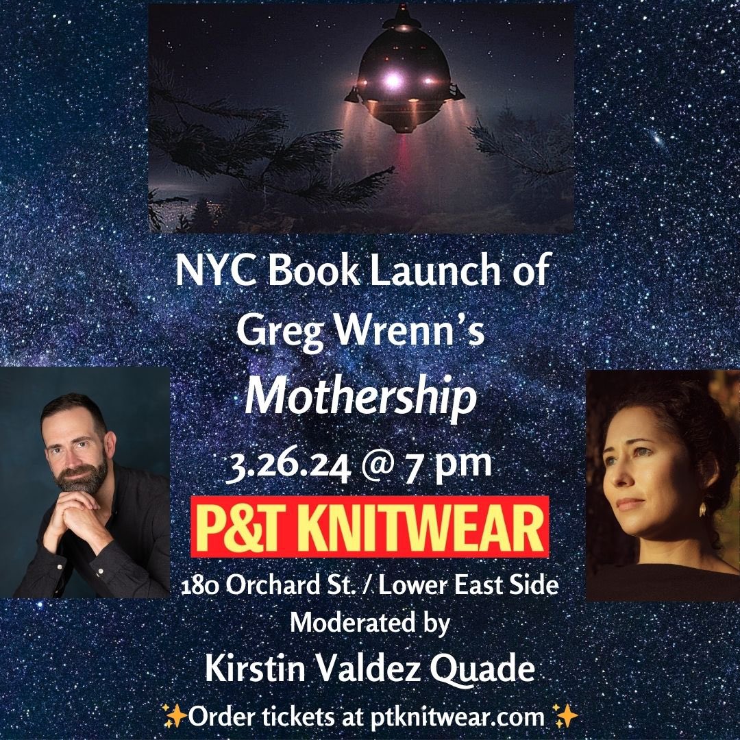 #NYC! My book launch is in a week! Come to @ptknitwear on the Lower East Side on Tuesday, 3/26 at 7pm. Acclaimed writer and Stanford professor Kirstin Valdez Quade will be moderating. Find out what #coralreefs, #ET, and #ayahuasca have in common 😀