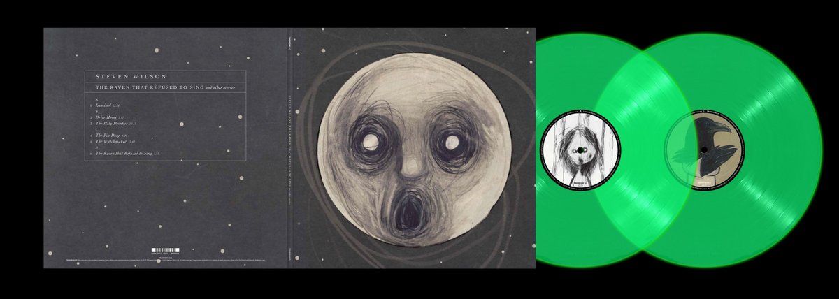 Pre-order this special anniversary 2LP glow-in-the-dark vinyl edition of #StevenWilson's brilliant 2013 solo album 'The Raven That Refused to Sing (And Other Stories)' > bit.ly/3IJL7Oc