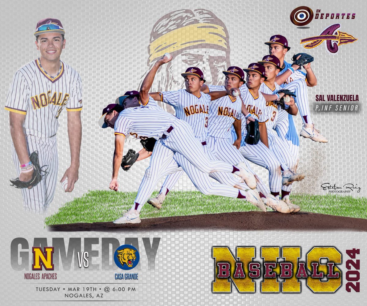 𝐆𝐀𝐌𝐄𝐃𝐀𝐘‼️Nogales Apaches ⚾️ 🆚Casa Grande 🕕 6:00PM 🏟️ Nogales,Az 📷EstebanRuizPhotography 🎥En Deportes @OJFav @ApacheBaseball1 @DenzelMontijo @AlanDurazo8 @CarlosPeralta_4 @ralphie81350445 @DavidZAZUETA88 @ERvvagdl @Sal_Valenzuela1 @RalphFelix75 @NogiAthletics