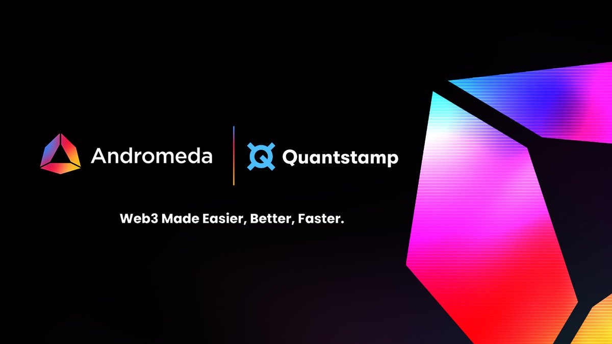 🚀 Big News! Andromeda is fortifying security with @Quantstamp! 🛡️ We are thrilled to announce our powerhouse partnership with Quantstamp, a leader in Web3 security! 🌐✨ 🔒 Quantstamp’s Track Record: Securing over $200B USD across blockchains, including the trusted…