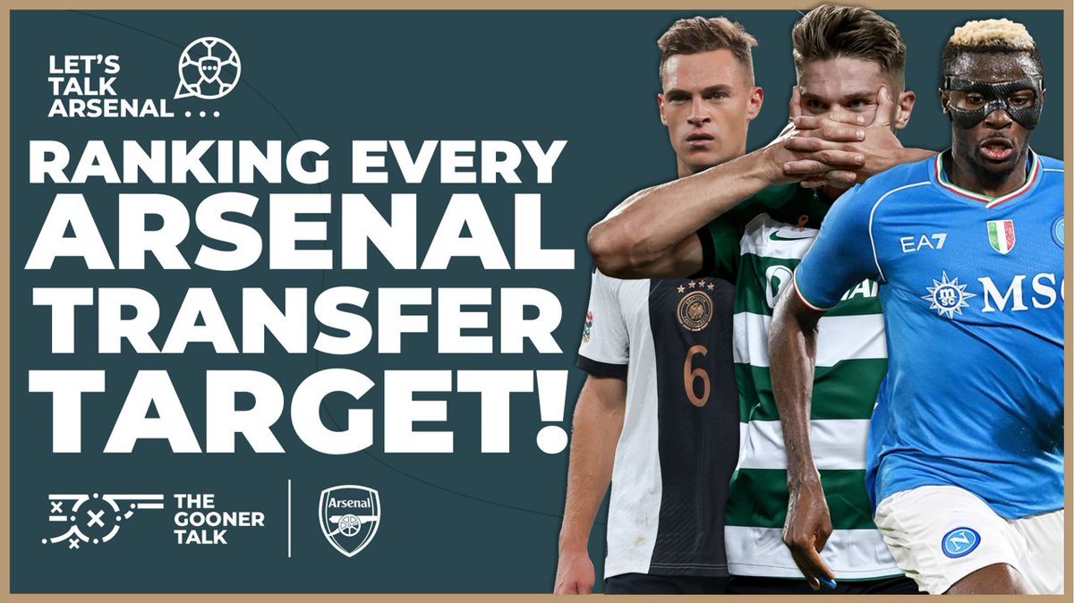 #AFC | LIVE 5pm UK Time!

Ranking Every Arsenal Transfer Target With | #LetsTalkArsenal

@HarrySymeou joins me for a chat about the players who have been linked with moves to the club.

From Kimmich to Gyokeres and more! Comment who we should rank 👇

youtube.com/watch?v=iRvd3Y…