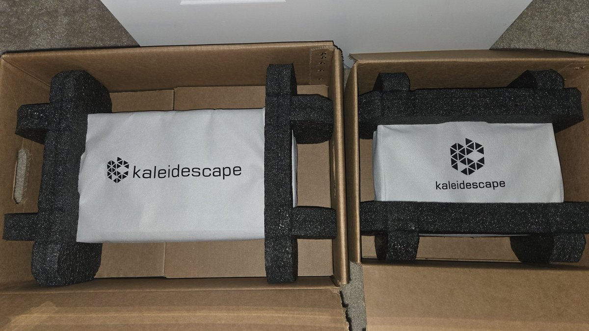 KChristo52's tweet photo. If a company ships product to you in a canvas bag donning their logo, you know it's premium!! @kaleidescape https://t.co/06URAILG0B