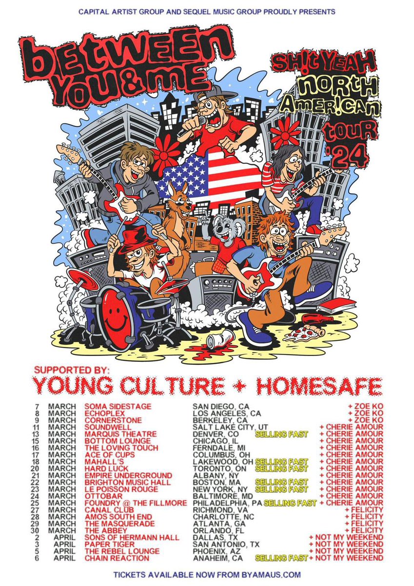 🎟️ | 6 nights in a row starting tomorrow! 

Toronto, Albany, Boston, NYC, Baltimore &amp; Philly, you’re up next ⬇️

Tickets: youngcultureny.com