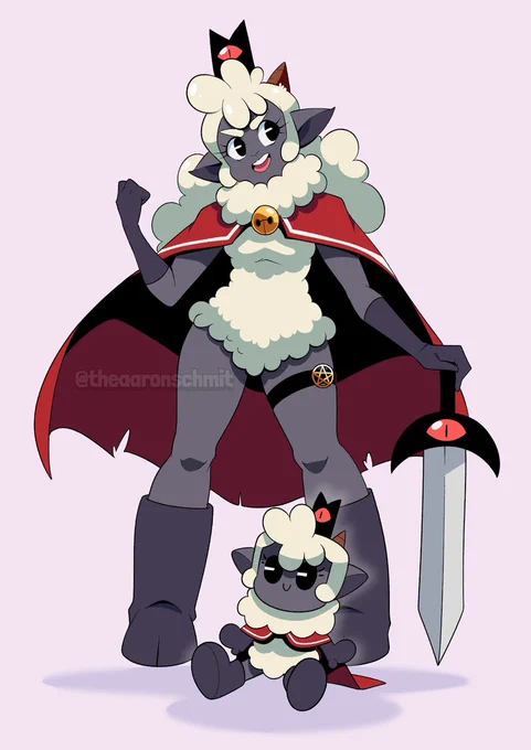 That time I drew a cute lamb lady. #CultoftheLamb 
