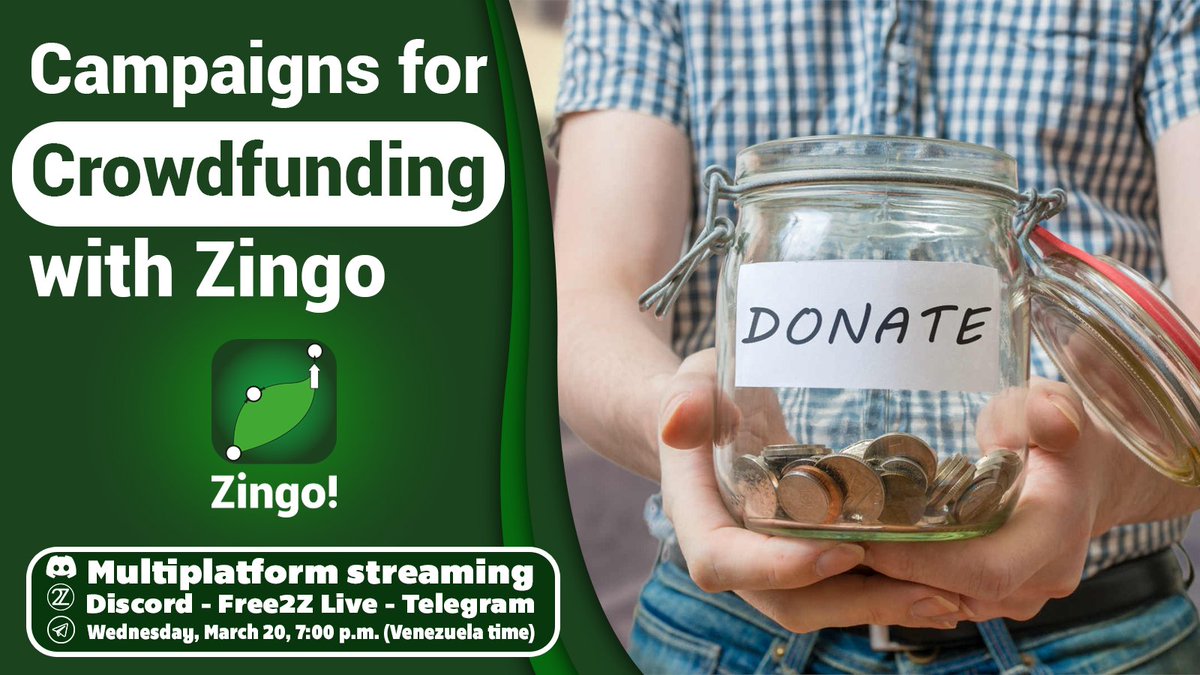 ZingoLabs's tweet photo. Tomorrow we will have a new #DiscordCall to talk about fundraising campaigns with Zingo!
If you want to find out all the details on how to run your own campaign, we'll be waiting for you here!
https://t.co/0Sk2s4kNbt https://t.co/ynDnNOJRSw