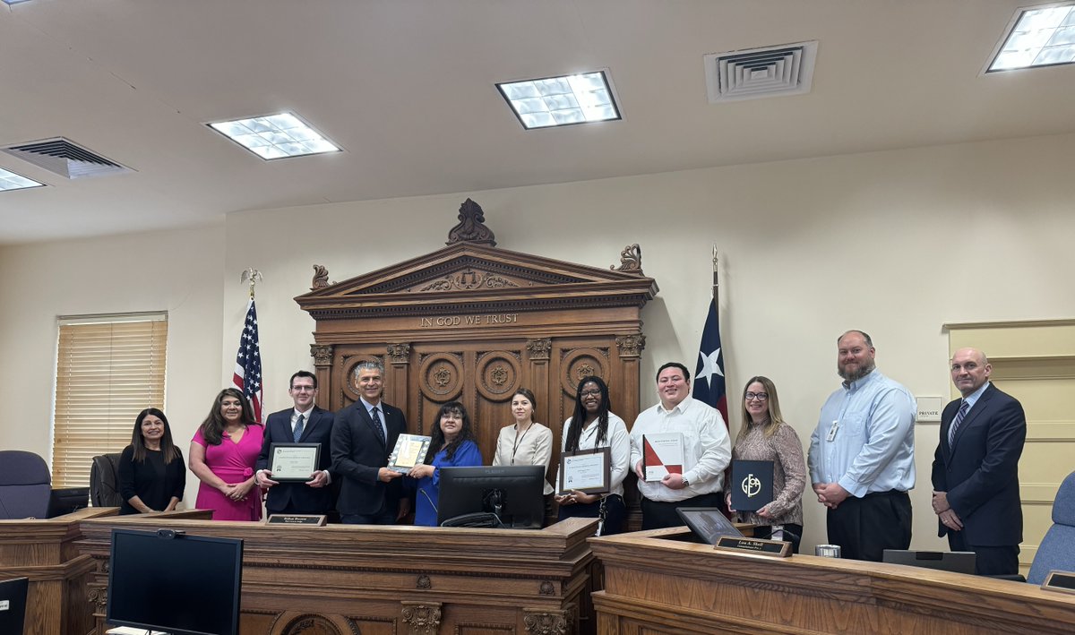 The Hays County Commissioners Court recently recognized the Hays County Auditor's Office for receiving the Certificate of Achievement for Excellence in Financial Reporting and the Award of Financial Reporting Achievement from the Government Finance Officers Association (GFOA).