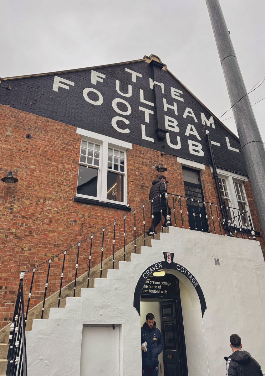 Fulham vs. Tottenham from The Cottage. ⚽️