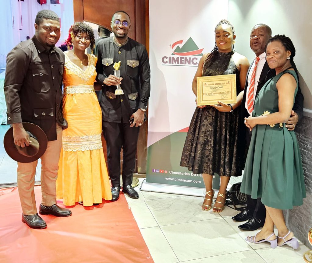 Cimentcameroun's tweet photo. Nous sommes honorés une fois de plus d'avoir reçu lors de la cérémonie officielle FOCACO Awards le 15 mars dernier, 🏆le prix de l'innovation 2023.💡

https://t.co/devWWZ6daT

#CIMENCAM #RemiseDePrix #Innovation https://t.co/bxULT6lxpf
