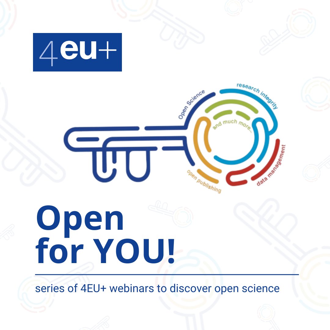 📣Next webinar in the 'Open for you!' series: 'I'm signing a publishing agreement': intellectual property and publication (in open access) 📅 Thursday, 21 March, 14:00-16:00 CET 📑 Registration is required: 4euplus.eu/4EU-768.html #OpenScience