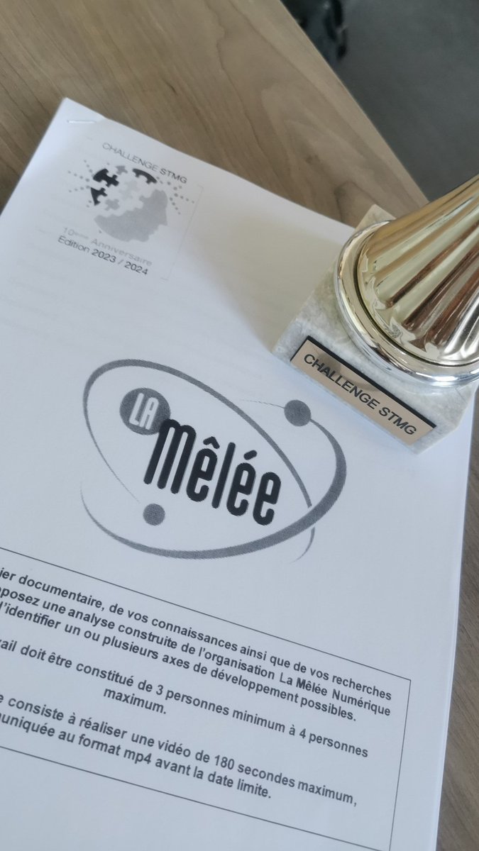 Les STMG du <a href="/SEPOdeGMontech/">Lycée Olympe de Gouges MONTECH</a> remettent en jeu le trophée du Challenge STMG 2023. Nous sommes déterminés à remporter la 10ème édition !! 🏆 <a href="/acTlseEG/">EGTlse</a> <a href="/La_Melee/">La Mêlée</a>