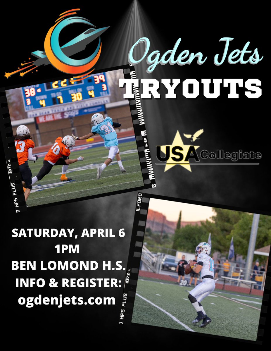 Junior College tryouts right here in Ogden! Come show off your skills and be part of a great team! April 6th at Ben Lomond HS! #CommitToTheO #flyhigh ✈️✈️