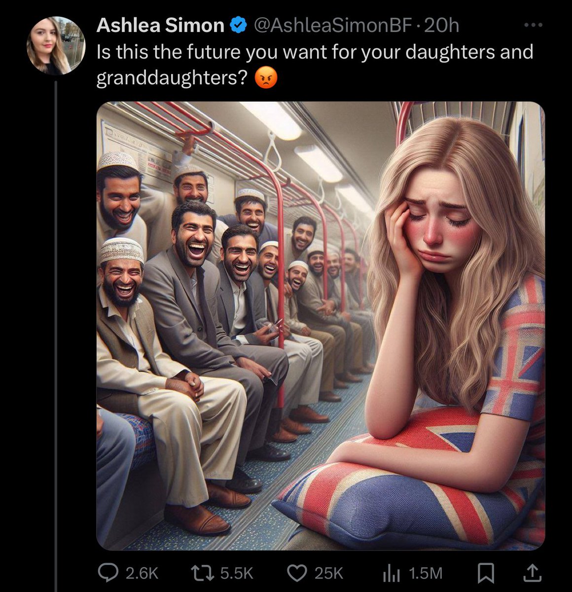 one of my favorite types of content is when racists generate an ai image of something that makes them mad . like the thing making u mad literally doesn’t exist 😭