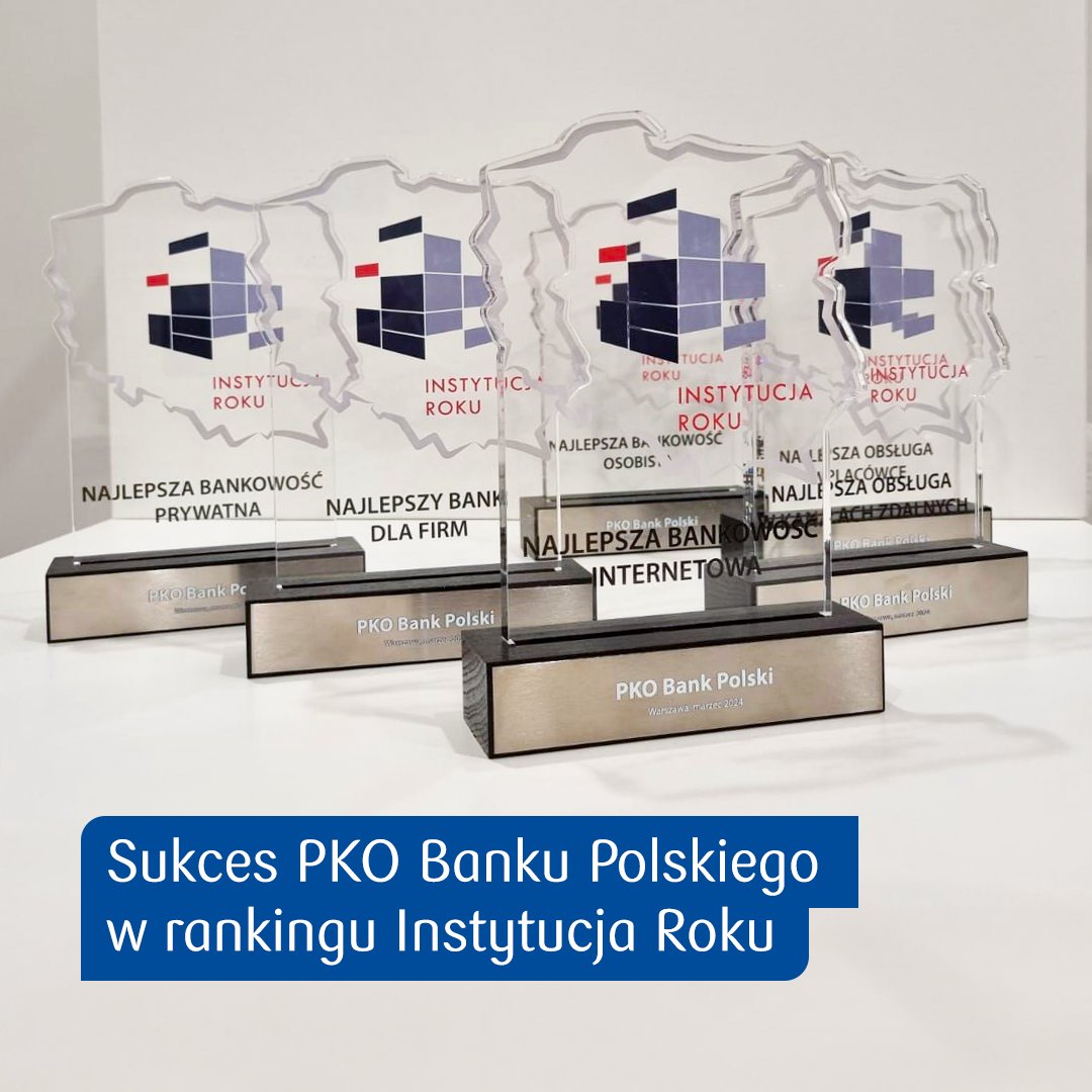 🎉 W 9. edycji rankingu Instytucja Roku wygraliśmy w 6 z 10 kategorii! Dodatkowo 23 oddziały potwierdziły wysoką jakość obsługi i otrzymały tytuł Najlepszej placówki bankowej w Polsce. Więcej ➡️media.pkobp.pl/302409-sukces-…
