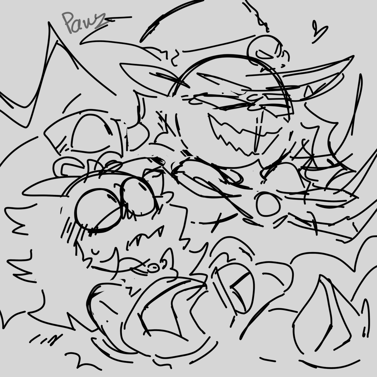 scrapped wip for pentious week cuz yeah , they’re cute too #zestial #sirpentious