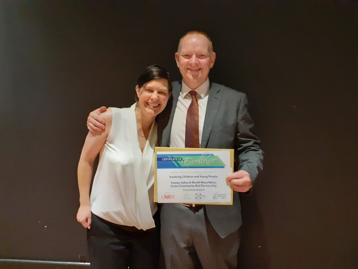 Conwy Valley & North Wales Coast CRP (@conwyvnwcoast) on Twitter photo It was 3rd 🥉 place for our #Conwy Station Art Project in last nights #CRA24. Here’s Sue, @BTPNorthWales and Andy, <a href="/dime_one/">andy dimeone birch</a> who have been instrumental in developing this engaging project. Congratulations to all who took part especially the students at <a href="/ysgolaberconwy/">YsgolAberconwy</a> It was 3rd 🥉 place for our #Conwy Station Art Project in last nights #CRA24. Here’s Sue, @BTPNorthWales and Andy, <a href="/dime_one/">andy dimeone birch</a> who have been instrumental in developing this engaging project. Congratulations to all who took part especially the students at <a href="/ysgolaberconwy/">YsgolAberconwy</a>