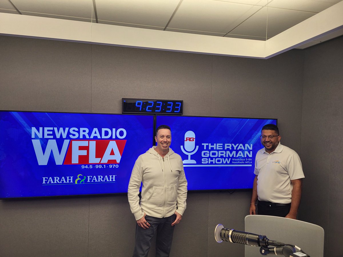 pateltimes's tweet image. Always great catching up w/ @ryanegorman during @iHeartRadio @WFLANews #CEOSpotlight discussing @Elevate_Inc @ELCHillsborough @HCCFL &amp;amp; more! #HelpingOurCity #ElevateTampa