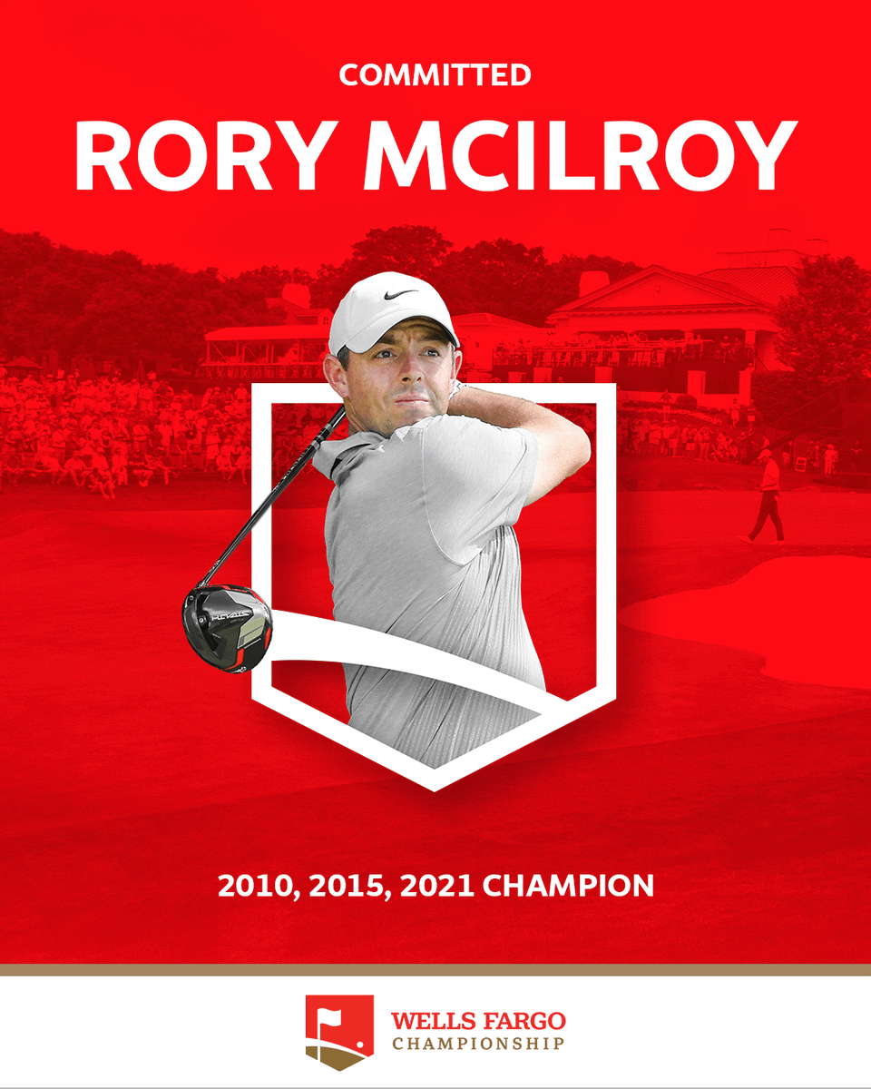 Our three-time champion @McIlroyRory is back! #SeeYouThere