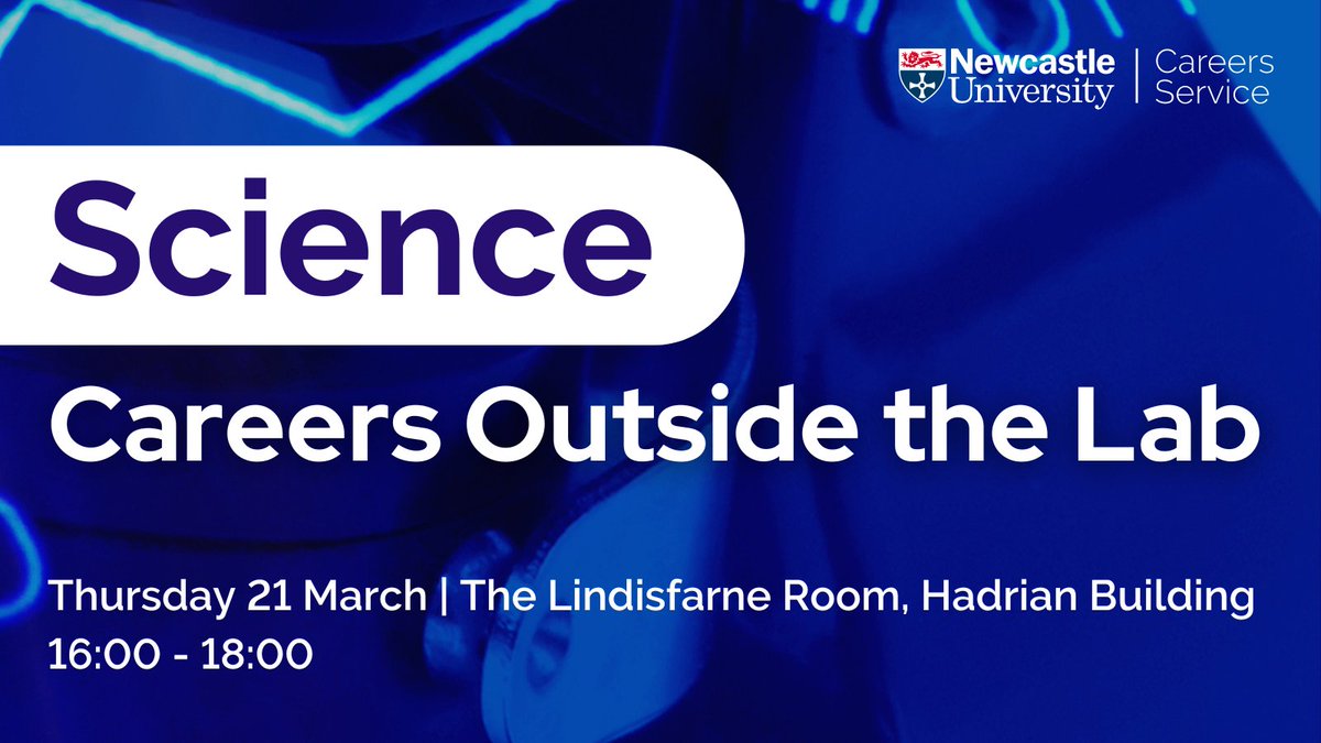 Come along to the 'Science Careers Outside the Lab' information fair on Thursday 21 March to learn more about the wide variety of scientific career opportunities available outside a traditional lab-based setting Find out more and register for the event ➡️ bit.ly/3vjpSzK