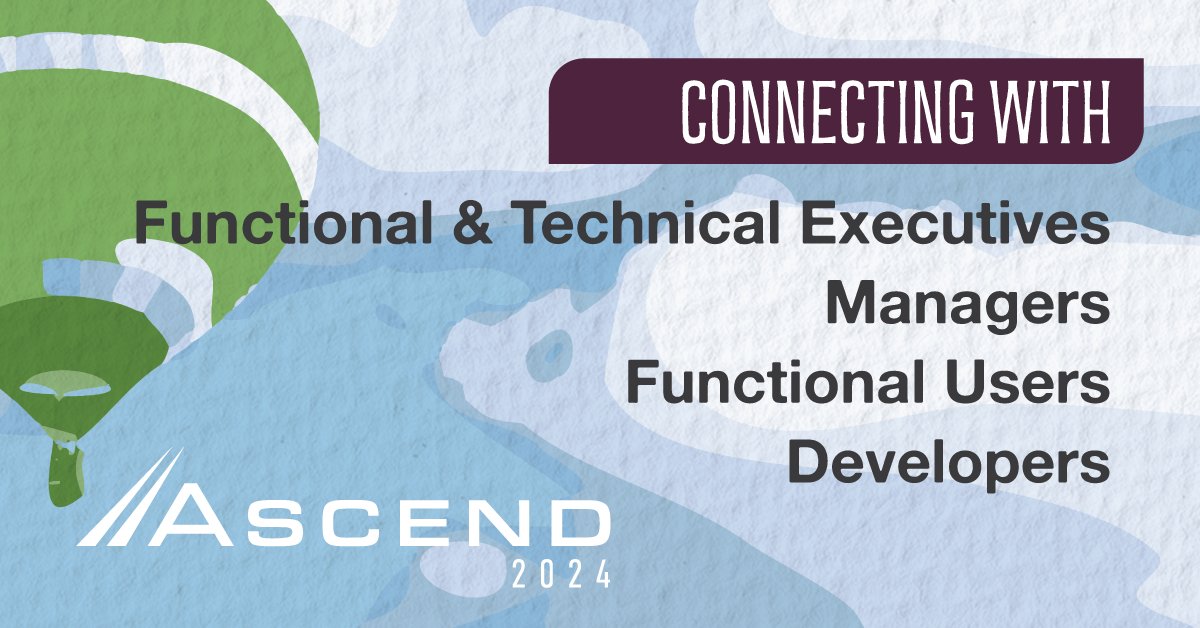 OATUG1's tweet photo. Want to meet #Oracle users who share your interests? At #Ascend2024, June 17-20 in Las Vegas, you'll meet functional and technical users of #OracleEBS. #CloudERP, #CloudHCM, #Database, #OracleCloud #OracleDatabase, & more. https://t.co/8ttVOIHtHh https://t.co/KueETFz3jY