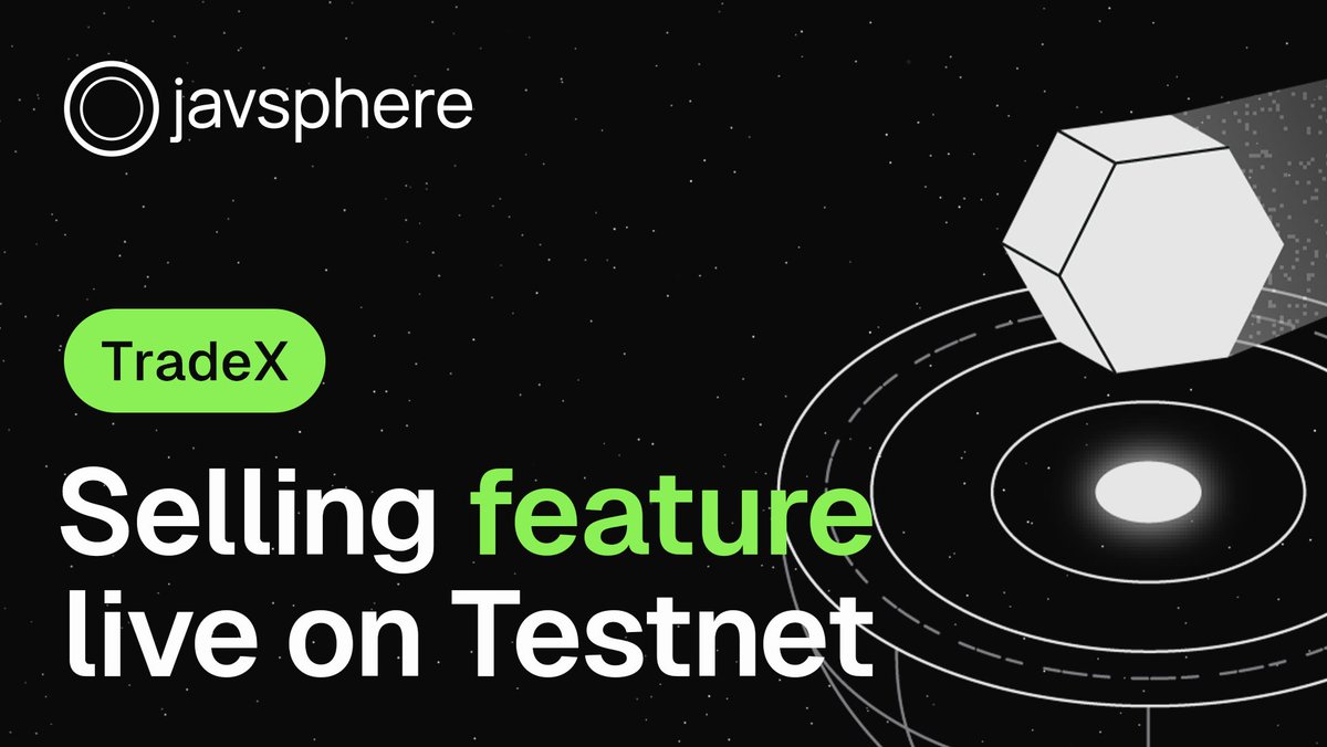 Javsphere's tweet photo. 🥳 Great news: #TradeX sell feature is live on Testnet. You can sell your #dTokens directly on #Javsphere. Feel free to test and provide feedback. TradeX Sell will probably launch on Mainnet next week.
All links below 👇👇👇 https://t.co/T5qgnEYsRo
