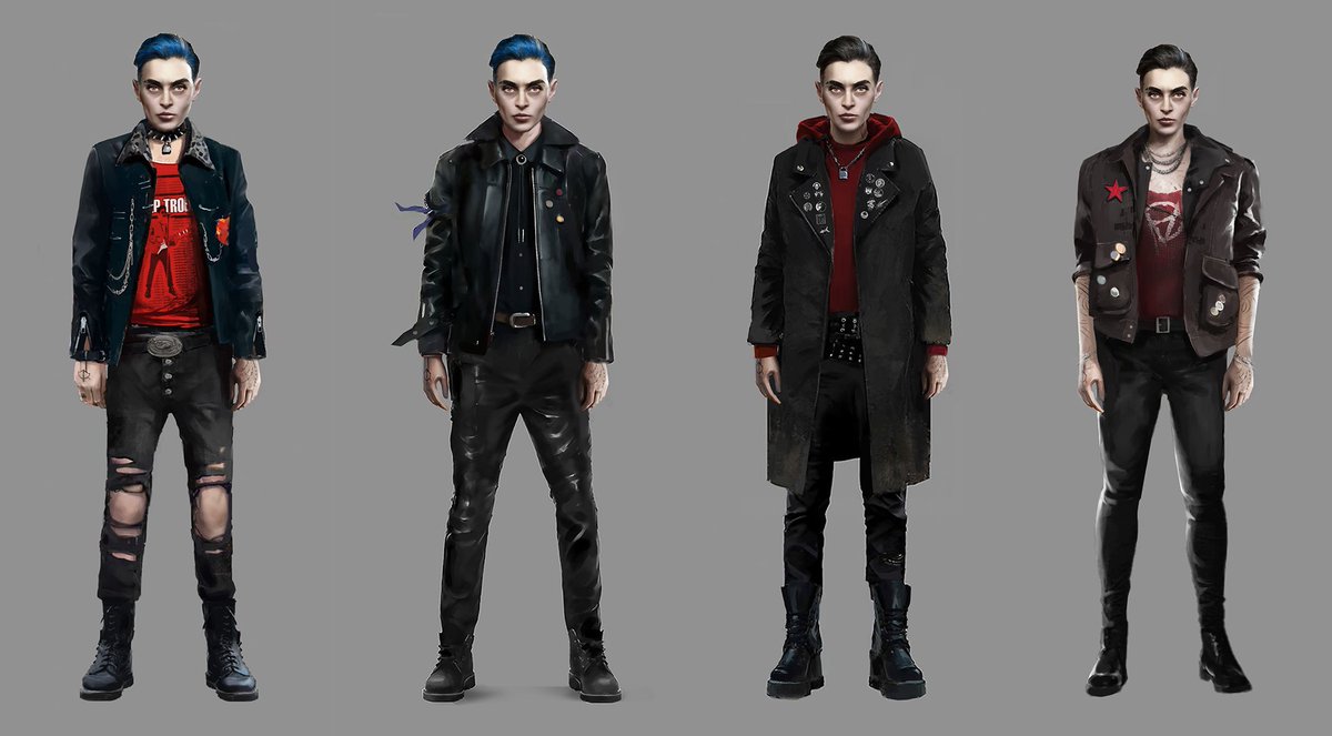 Take a look at some of the outfits in Bloodlines 2. ☠︎︎: bit.ly/49rO9lR What style could you see your Brujah wearing? 🕶