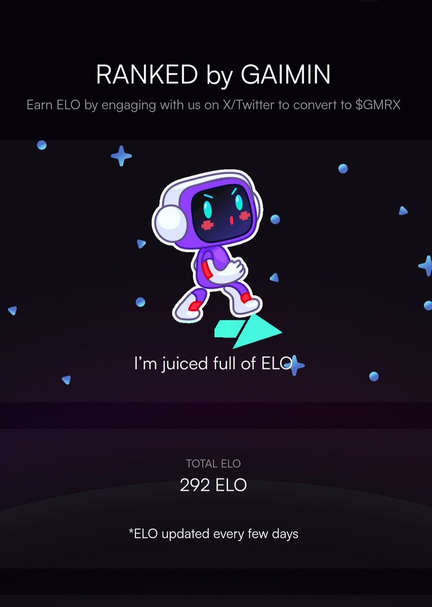 Next engaging twitter farmin is <a href="/GaiminIo/">GAIMIN</a> with $GMRX token
How to earn point's?
Go to site and login with your twitter👇
ranked.gaimin.io/dashboard
Engag with twitter post who tag #GaiminIo #GMRX $GMRX
You can see points in site.
Don't skip 😎this is hype