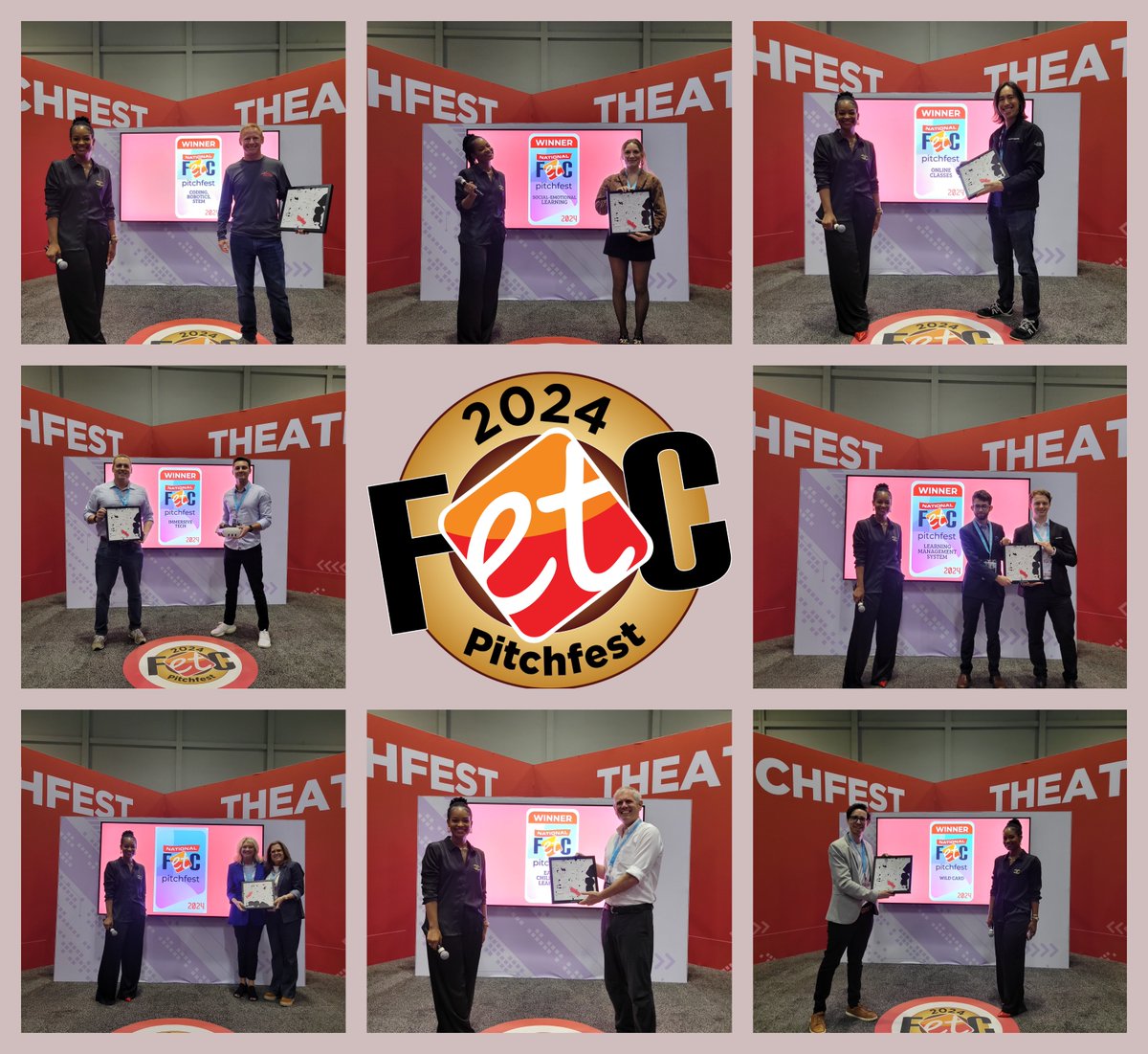 JenWomble's tweet photo. Congratulations WINNERS of @FETC Future of Education Technology Conference 2024 Pitchfest in every category! Excited to see how these amazing #startups impact the education market this year! #Watchlist
#FETC Pitchfest showcases innovative new education technology to a panel of district administrators, teachers, parents, investors, and industry experts each year. Bravo!

•            Coding, Robotics, STEM: Rocket Drones, Chris Tonn @rocketdrones

•            WildCard:  Schoolytics, Aaron Wertman @schoolytics

•            Learning Mgmt Systems: LX Aer Corporation, Leo Medvinsky @LX_Aer

•            Early Childhood Education: KinderLab Robotics, Inc., Jason Innes @KinderLabRobot

•            Social-emotional Learning: Maro, Kenzie Butera Davis @MaroHealth

•            Online Learning: Pencil Spaces, Benjamin Yee, @PencilSpaces

•            Language Learning: Readable English, Ann Fitts @Readablenglish

•            Immersive Tech: Curio XR, Ethan Fieldman

Thank you @kylecsteele for organizing a brilliant event!

#education #technology #edtech #pitchfest #winners #STEM #STEAM #edchat #edtechchat 
@DA_magazine , @DA_Leadership