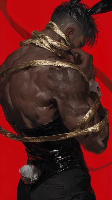 &ldquo;Munnies&rdquo; 🪢🧔🏾&zwj;♂️🐰 #aiart #midjourney #nijijourney #fetish #fetlife #bdsm #art https://t.co/RIL06ikR0<a href="/tag/aiart"class="tags">#aiart</a><a href="/tag/midjourney"class="tags">#midjourney</a><a href="/tag/nijijourney"class="tags">#nijijourney</a><a href="/tag/bdsm"class="tags"><span>#bdsm</span></a><a href="/tag/art"class="tags"><span>#art</span></a><a href="/tag/fetish"class="tags"><span>#fetish</span></a><a href="/tag/fetlife"class="tags"><span>#fetlife</span></a>