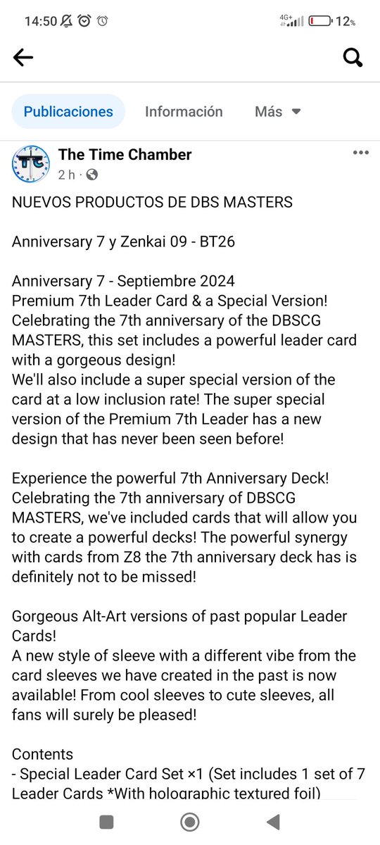 DragonballTcg's tweet photo. Nueva info de la prรณxima ANNIVERSARY BOX!!
(Crรฉditos a #TimeChamber) https://t.co/rxcXmb8fDo