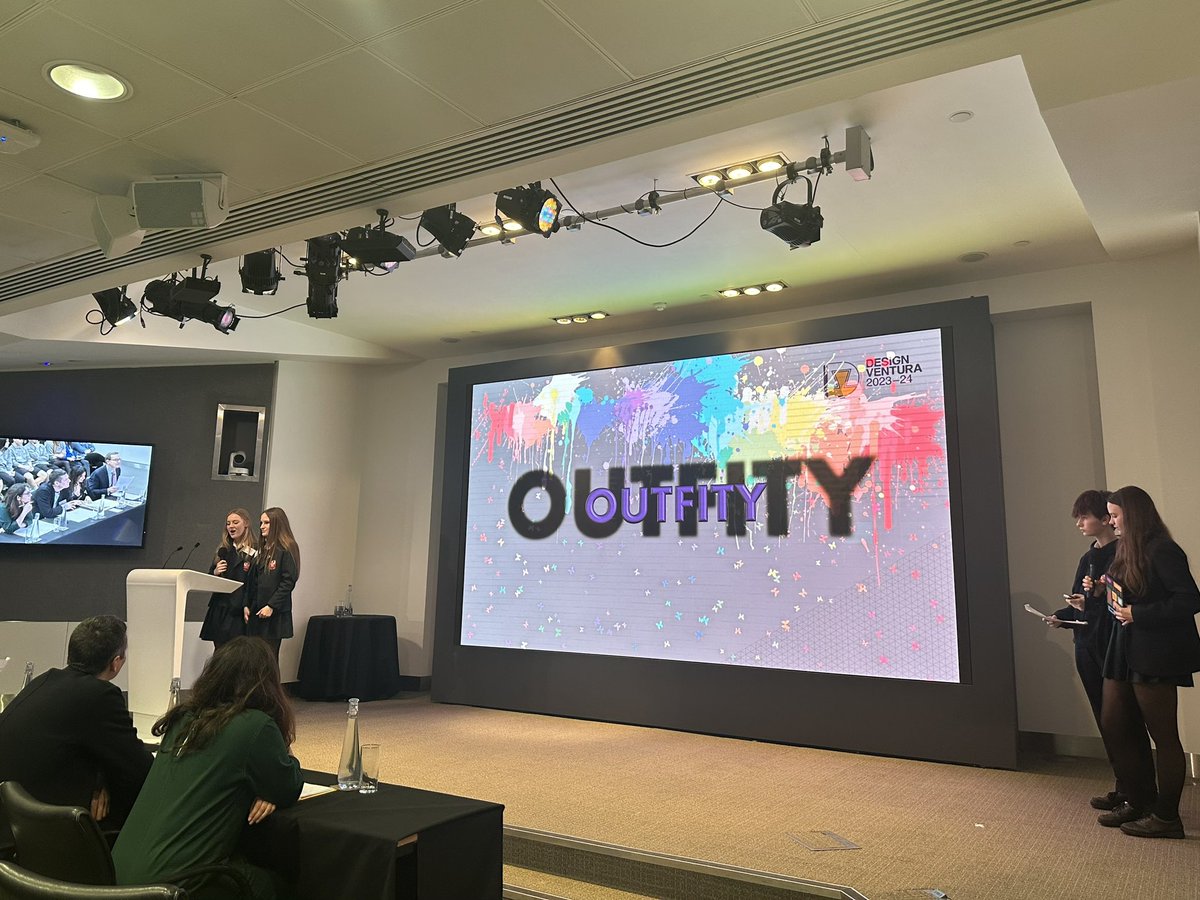 Dover Grammar School @DGGS_Info are lucky third with OUTFITY,  aiming to simplify your wardrobe and help you decide what outfit to wear, whether it's your day-to-day or a special occasion. #DesignVentura @DesignMuseum