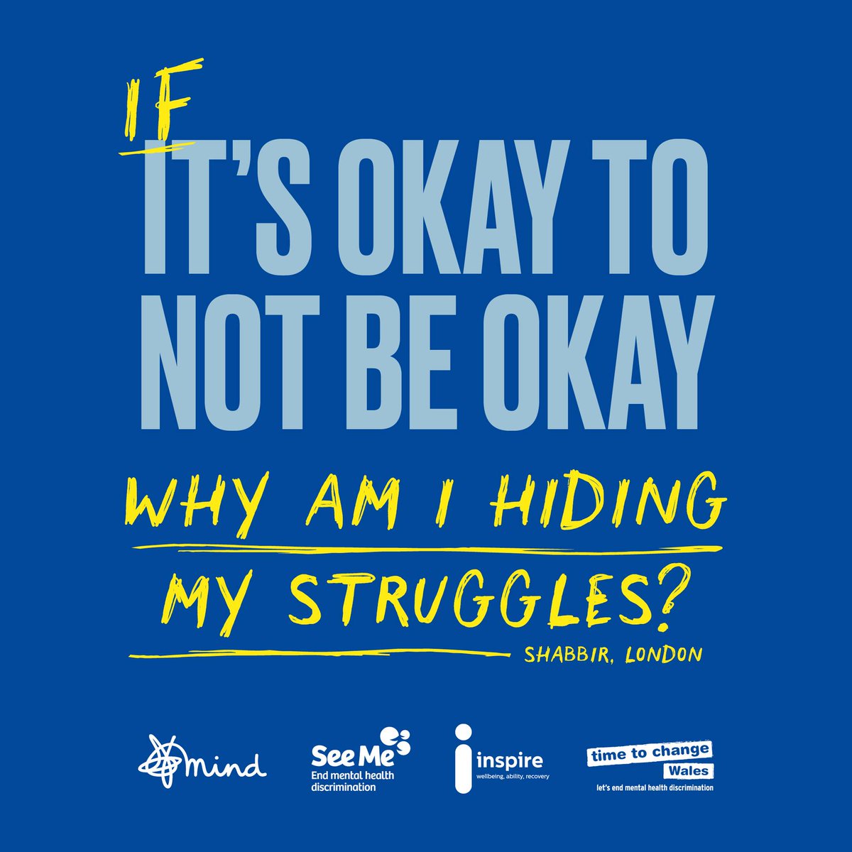 In a recent poll @MindCharity found that over half (51%) the UK population believes there is still a great deal/fair amount of shame associated with mental health conditions. To find out more about this campaign, visit 👉mind.org.uk/news-campaigns… #Ifitsokay