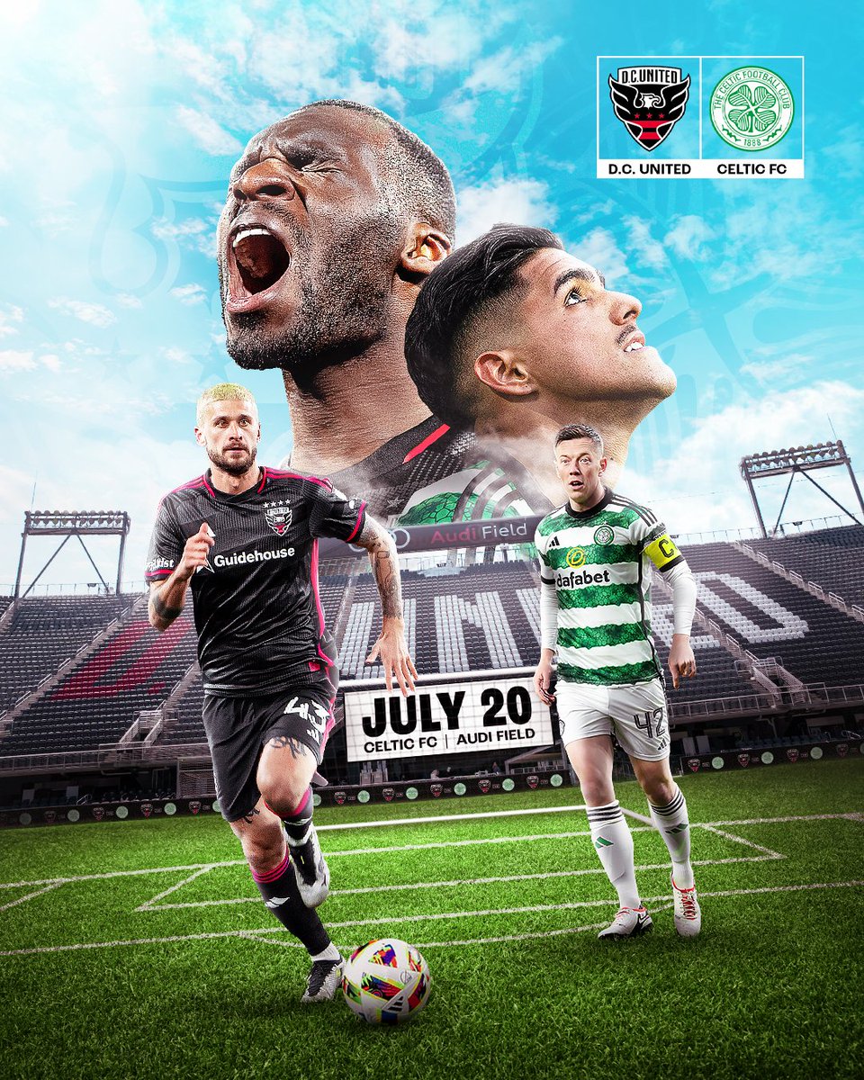 dcunited's tweet photo. We're delighted to host @CelticFC for a friendly on July 20.

See you soon, Bhoys in Green! 🇮🇪🍀 https://t.co/KRz3tpZb34