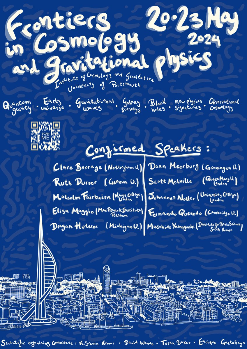 Conference alert! Come to Portsmouth this May to discuss the latest developments in gravitational physics! sciama.icg.port.ac.uk/frontiers2024/…