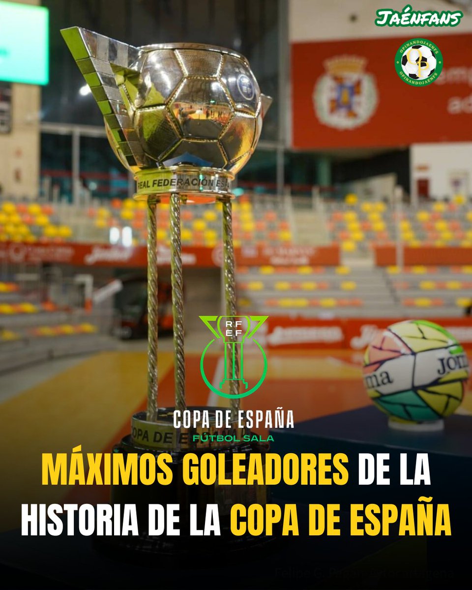 🔰MAXIMOS GOLEADORES DE LA COPA DE ESPAÑA🔰 Por aquí va un hilo con los máximos goleadores. Están contabilizados los goles desde la copa de 2005 en adelante, de años anteriores no he podido encontrar información completa. 🖥️ DISEÑO: @jaenfans_ 📖 DOCUMENTACIÓN: @OPINANDOJAENFS