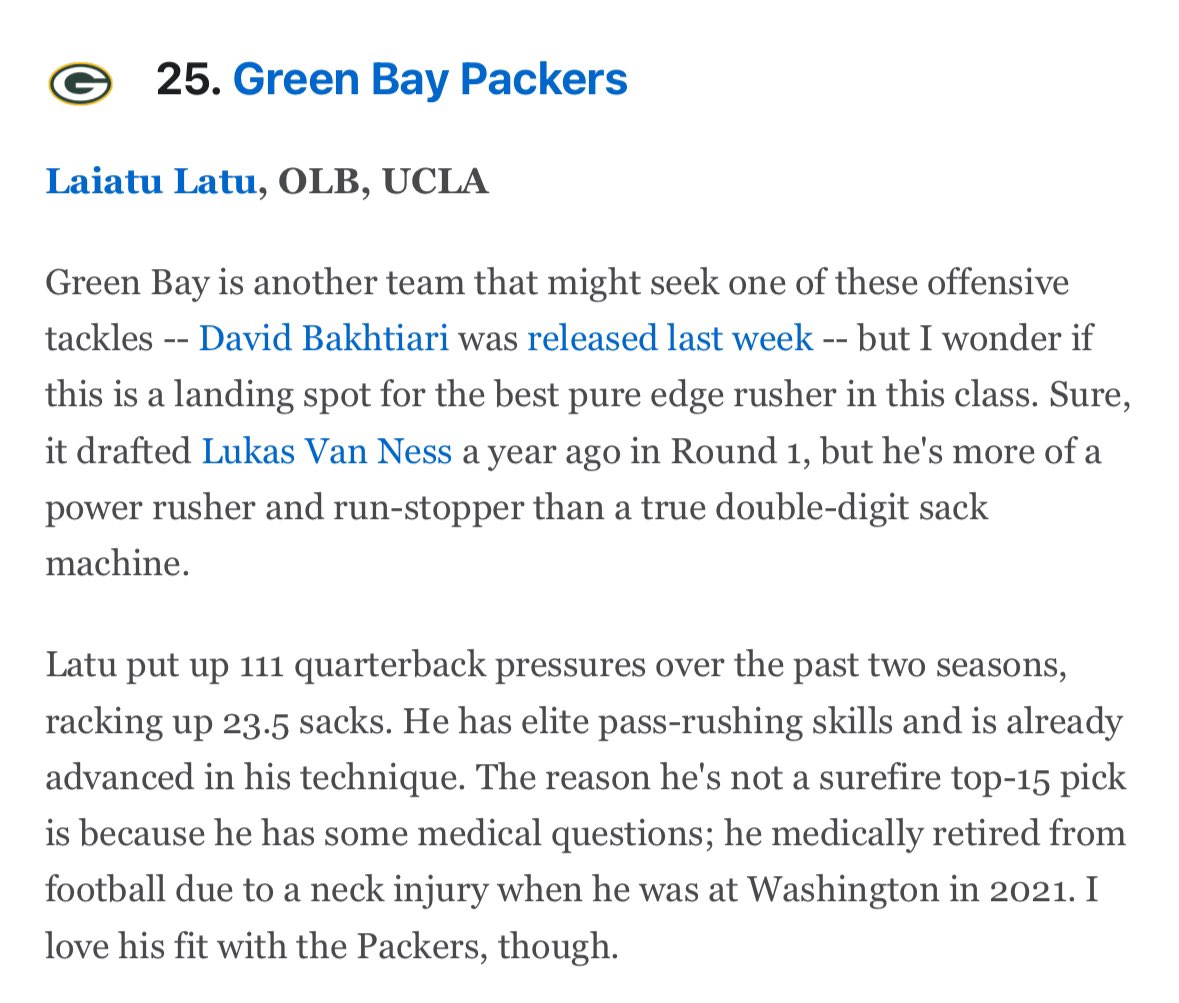 IKE Packers Podcast tweet media