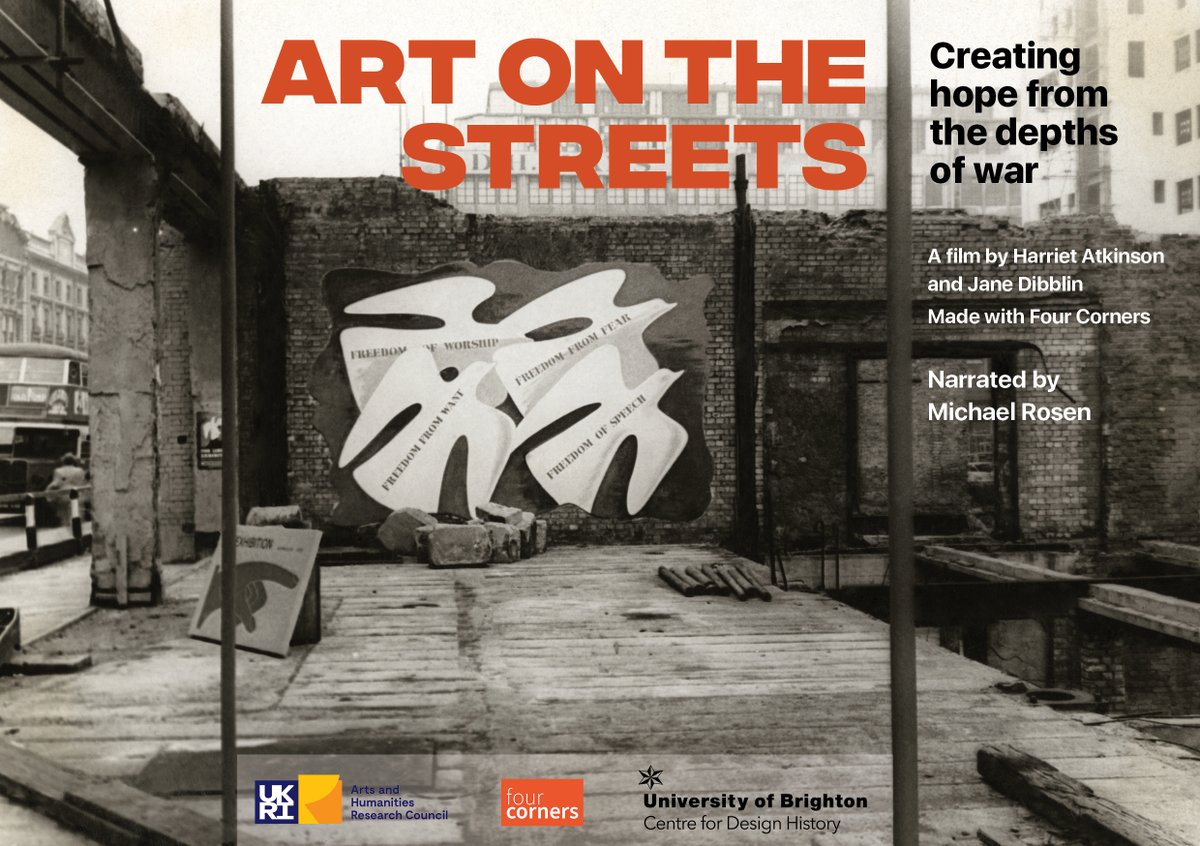 Opportunity to see Art on the Streets - my film about a radical 1943 art exhibition held in the bombed-out John Lewis department store on London’s Oxford Street - on the big screen at QMUL's Bloc Cinema, Mile End Rd on Tuesday 26th March 6.30-9pm eventbrite.co.uk/e/art-on-the-s…
