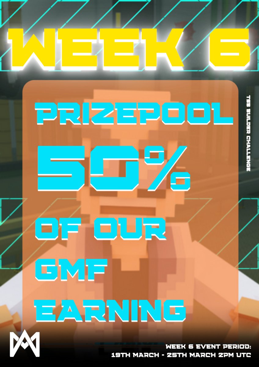 Week 6 is live! 

Are you a big fan of endless runner games? Then come right in and earn $SAND at the same time by joining our weekly contest!

Find out now! sandbox.game/en/experiences…

Join our discord for more info: discord.gg/MU2fFsRU

<a href="/TSBCreators/">The Sandbox Creators</a> #TSBBuildersChallenge