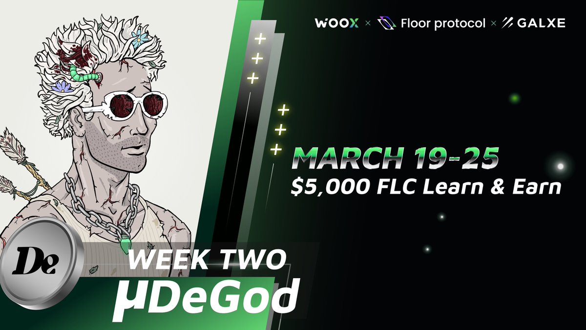 μtoken Uprising week 2: <a href="/delabsxyz/">de</a> edition

- Buff up your knowledge of μDeGod
- Bosh out the quiz powered by <a href="/Galxe/">Galxe</a>
- Be in with a shot to split $5,000

Don’t forget: completing three or more Learn &amp; Earns will enter you into a bonus $20,000 giveaway!

galxe.com/woo/campaign/G…
