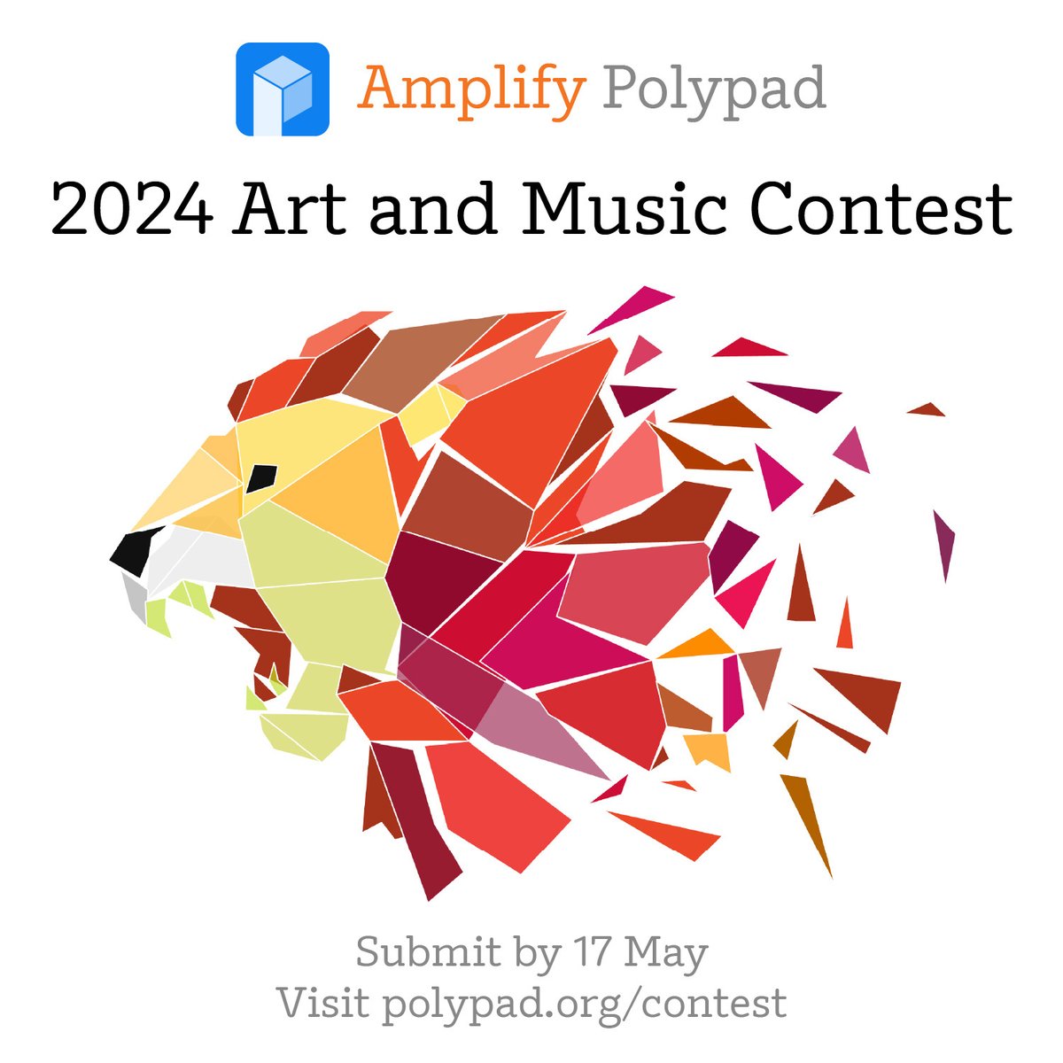 MathigonOrg's tweet image. 📣  🎨 🎵  📣 
Announcing the 2024 Polypad Art + Music Contest! 

Students up to age 18 are eligible for a variety prizes! Learn more and submit entries at polypad.org/contest. We can&apos;t wait to see all the wonderful creations!