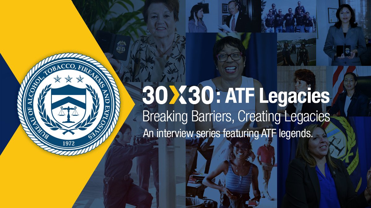 On Feb. 7, 2023, ATF Director Steve Dettelbach signed the @30x30initiative. To highlight this commitment, we sat down with former ATF agents who paved the way for the women we hope to welcome to the field. Watch here youtu.be/dy3kCDjrpYI. #SheIsATF