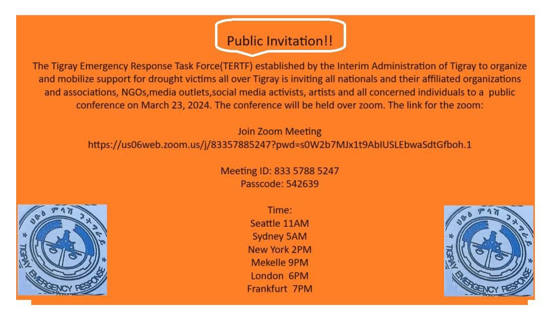 TeklitH's tweet photo. Join the meeting

Do retweet it
@HeranTigray @Haphtom @tigistAA https://t.co/vVLEsffxql