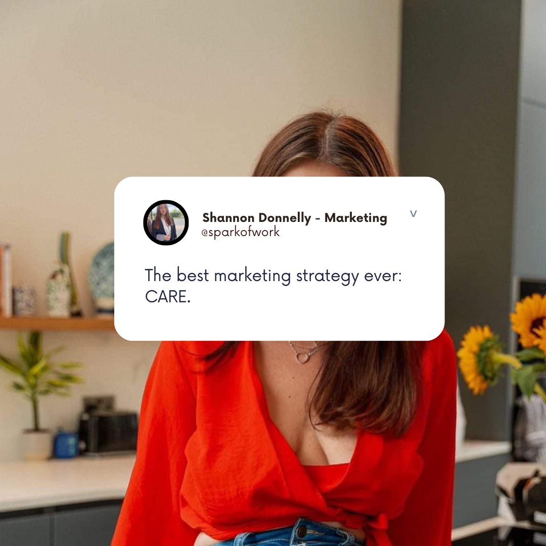 sparkofcreate's tweet image. Do you CARE about your business?