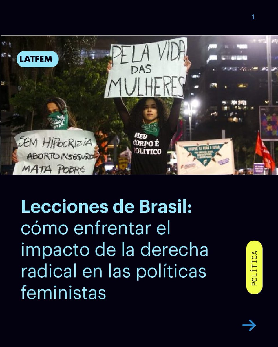 latfemnoticias's tweet photo. 🇧🇷#Brasil: El gobierno de Bolsonaro vació las principales políticas de género y dejó un Congreso dominado por el conservadurismo. ➡️ Hoy Brasil representa un laboratorio de resistencias e intentos de reconstrucción de políticas progresistas. ¿Cómo? Lo cuenta @fernandapaixaov 🧵👇 https://t.co/HlNGs7YhYZ