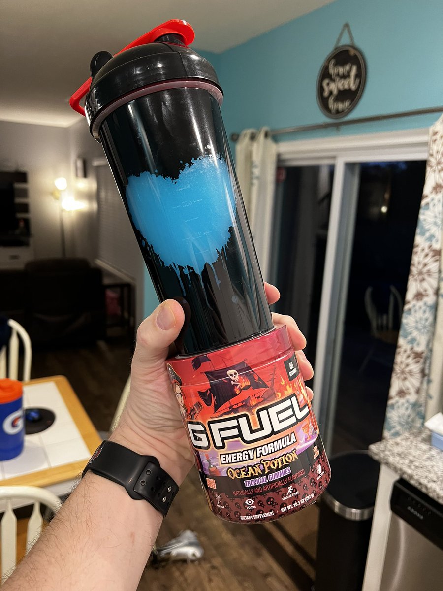 MrJenkins50's tweet photo. It’s a @GFuelEnergy #OceanPotion day for me. What’s everybody sipping on today? #GFUELED #GFUEL https://t.co/vwoBQ6JXGl