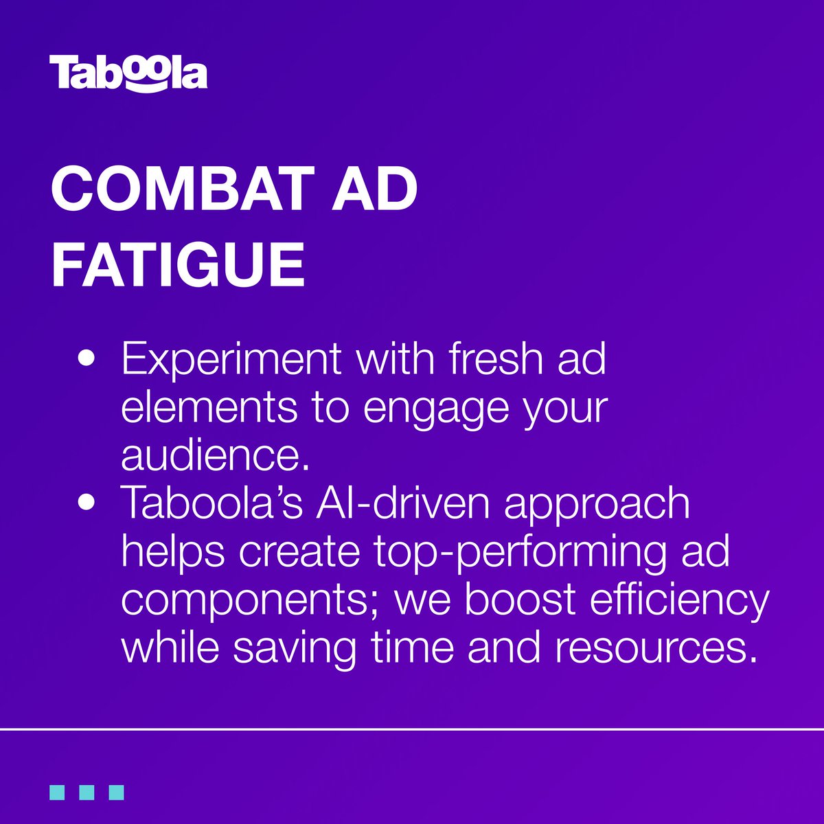 taboola's tweet image. 🚀 Achieve 2024 #DigitalAdvertising success with #TaboolaMaximizeConversions! 💪 

Swipe for some expert tips and tricks on 📈 scaling and 🌐 #ConversionOptimization in your #AdCampaigns.

Set up your MaxCon campaigns today: blog.taboola.com/maximize-conve…

#AdTech #MarketingTips