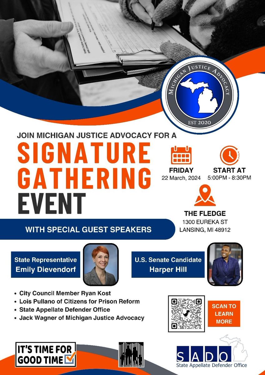 If you are available we need your support. March 22nd in Lansing. @RitaMscj <a href="/FAMMFoundation/">FAMM Foundation</a> <a href="/Buriedbhindbars/">#PassSecondLook</a> <a href="/GoodTimeMI22/">Good Time Initiative MI</a> <a href="/MIGoodTime2023/">Bring Back Good Time In Michigan</a> <a href="/MIJustadvocacy/">MIJusticeAdvocacyOrg</a>