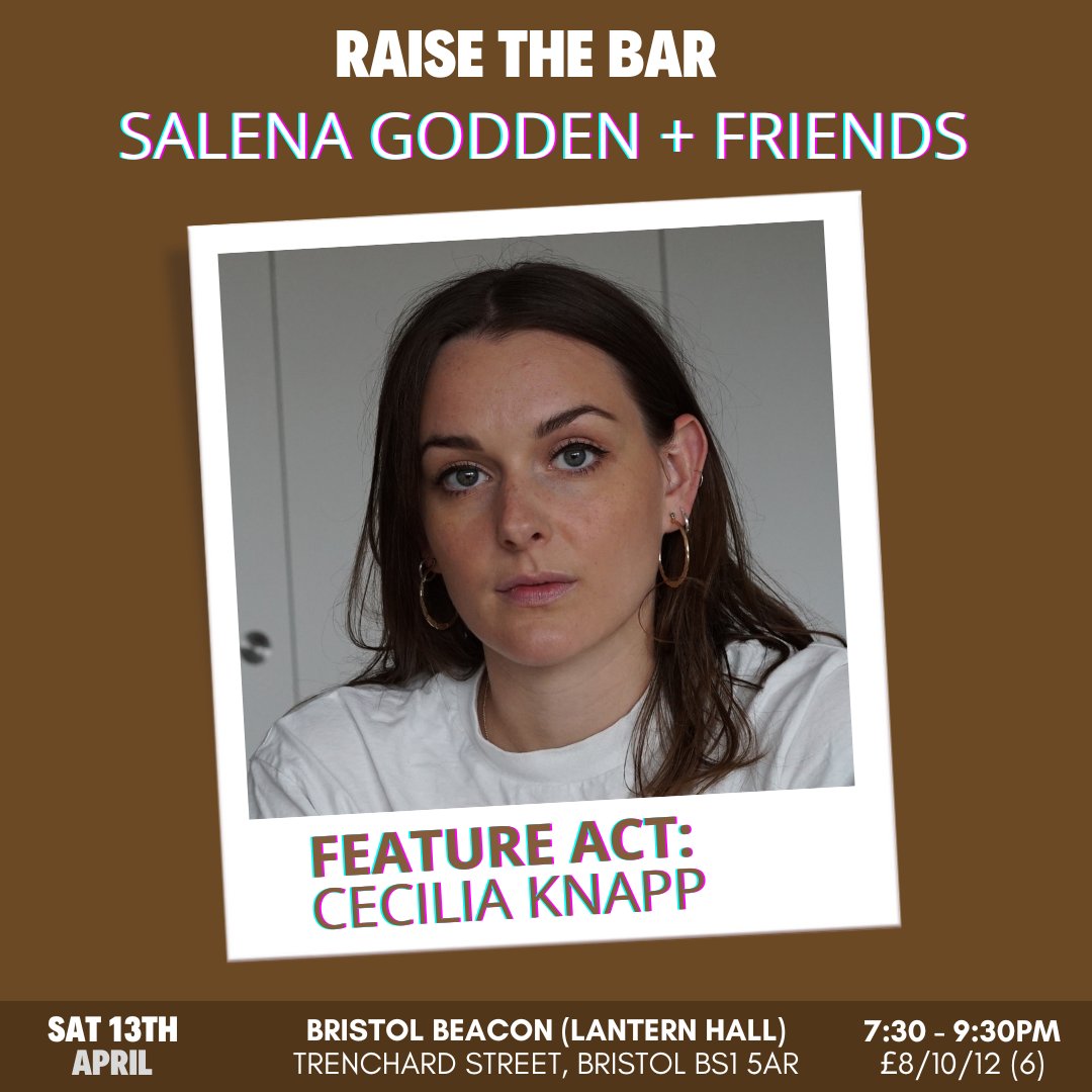 Our third and final feature act for our April 13th show is the wonderful @ceciliaknapp! 🌟💛 Just over 2 weeks to go until another raucous night of poetry at @Bristol_Beacon. Cecilia performs alongside @salenagodden and @nktgill. Part of @LyraFest 2024: bit.ly/3x0vgZ7