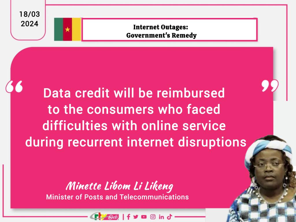 CRTV_web's tweet photo. #Caneroon
Government measures to resolve internet outages. https://t.co/pp8blj6bSt
